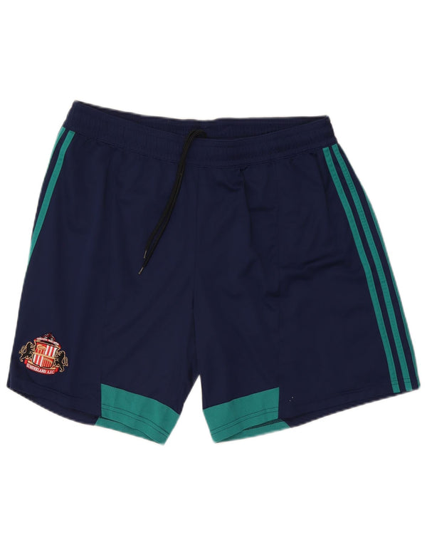 Pantaloncini sportivi Adidas Climacool da uomo XL in poliestere color block blu navy