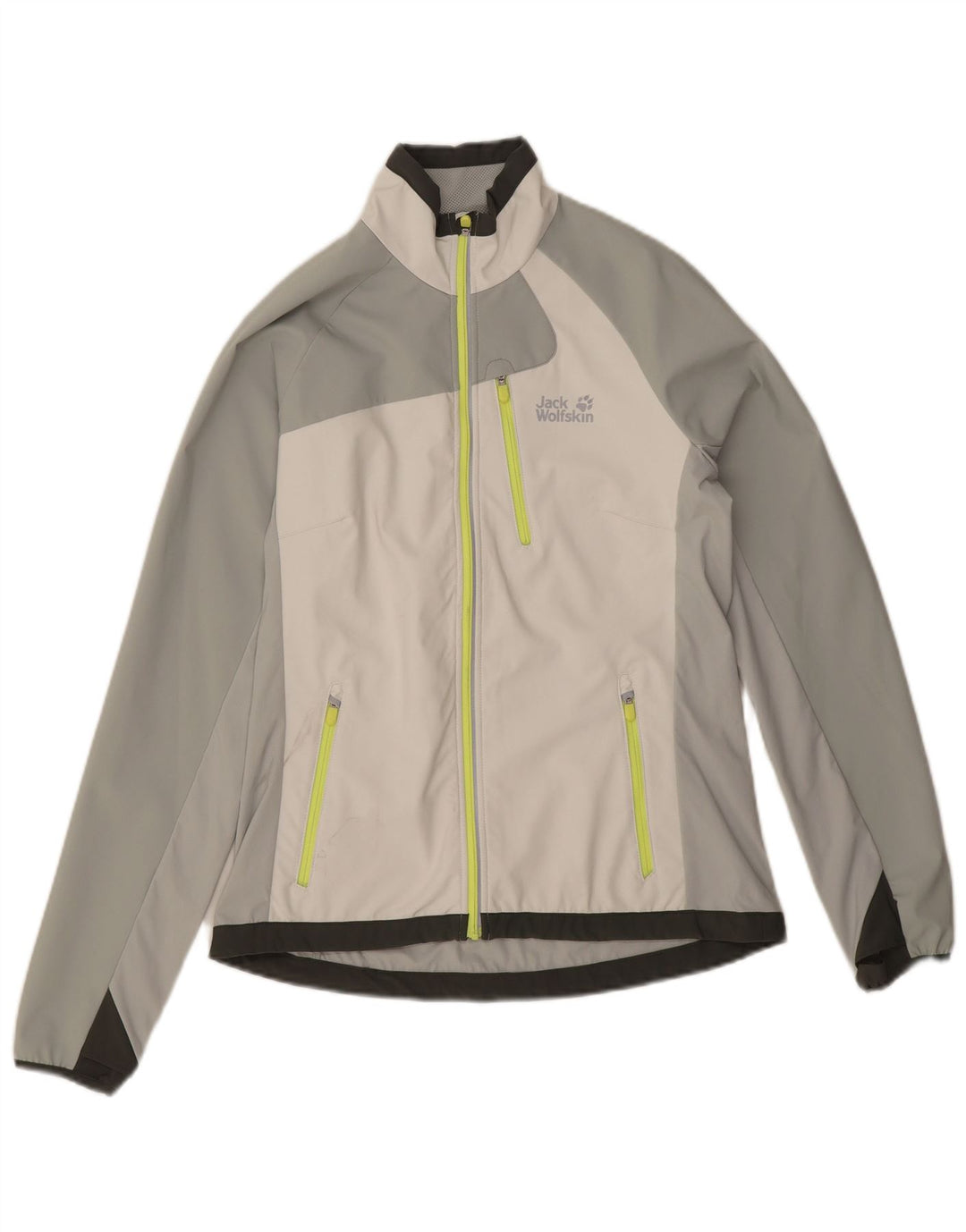 Giacca da tuta da donna Jack Wolfskin UK 10 Small Grey Colourblock