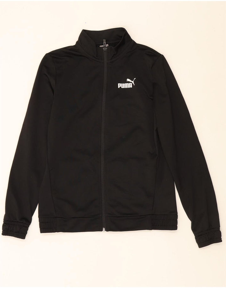 PUMA Womens Tracksuit Top Jacket UK 10 Small Black Polyester Vintage Puma and Second-Hand Puma from Messina Hembry 