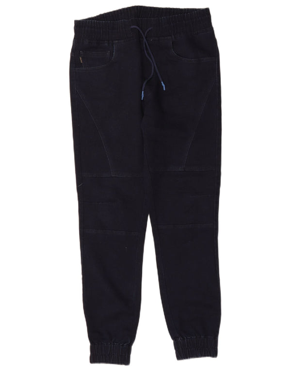 Zara Uomo Joggers Jeans Slim W32 L28 Blu Navy Cotone