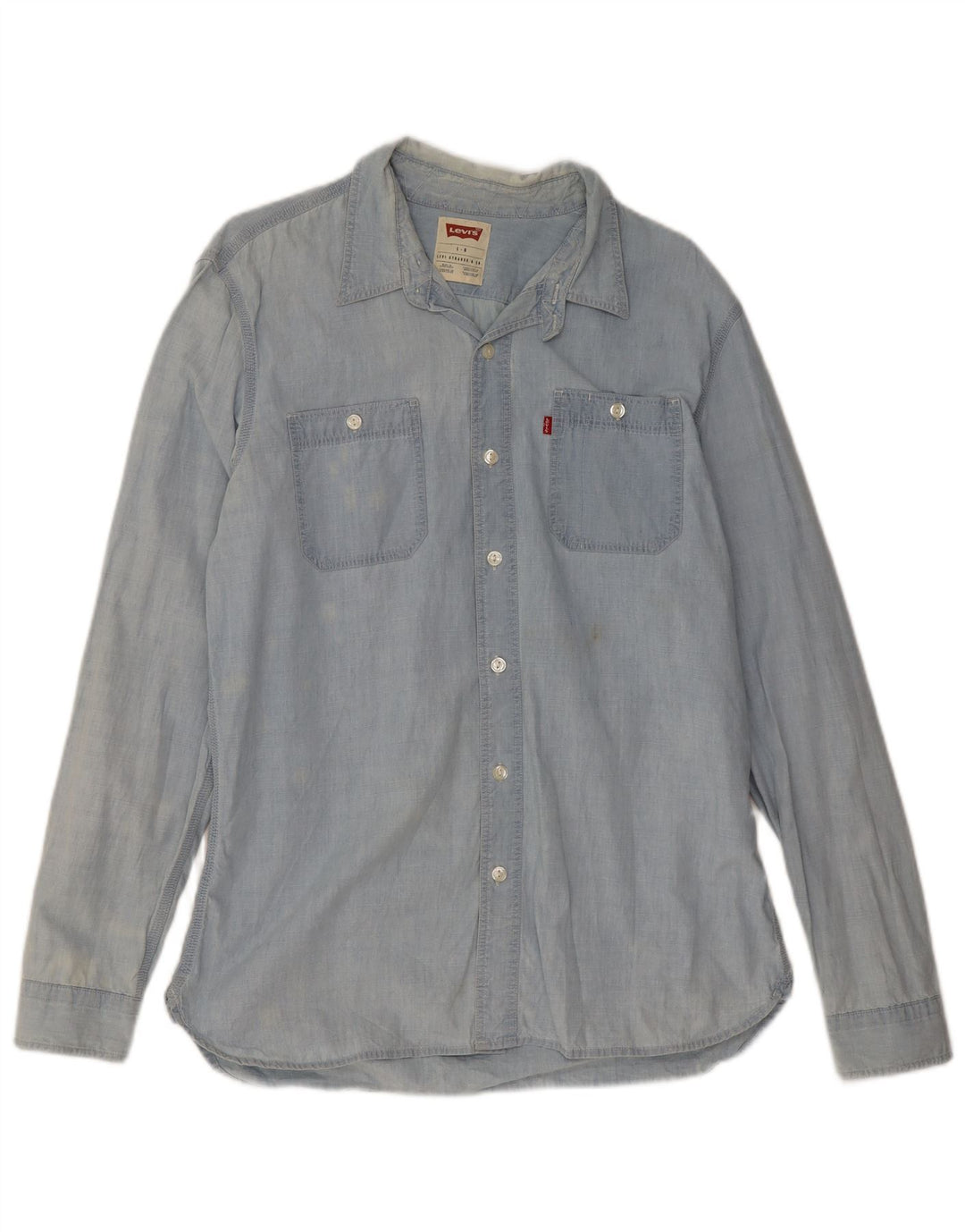 Camicia di jeans da uomo Levi's Large in cotone blu