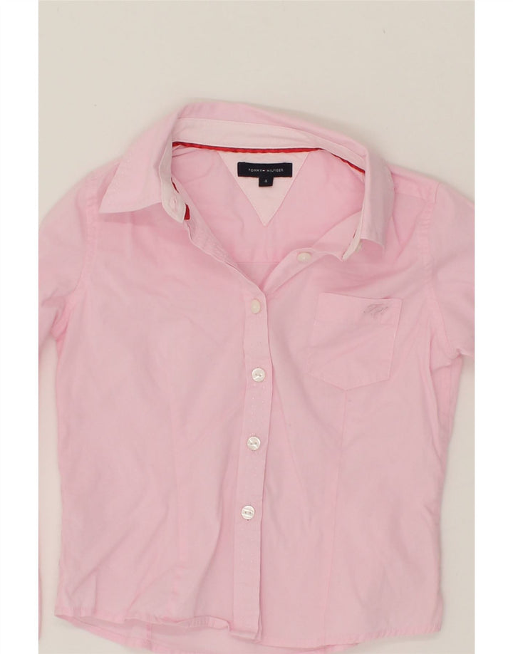 TOMMY HILFIGER Girls Shirt 3-4 Years Pink Vintage Tommy Hilfiger and Second-Hand Tommy Hilfiger from Messina Hembry 