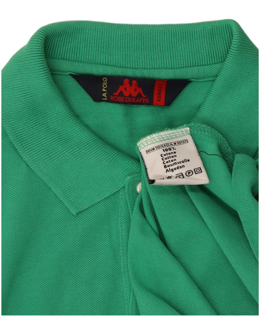 Polo Kappa Uomo XS Verde Cotone