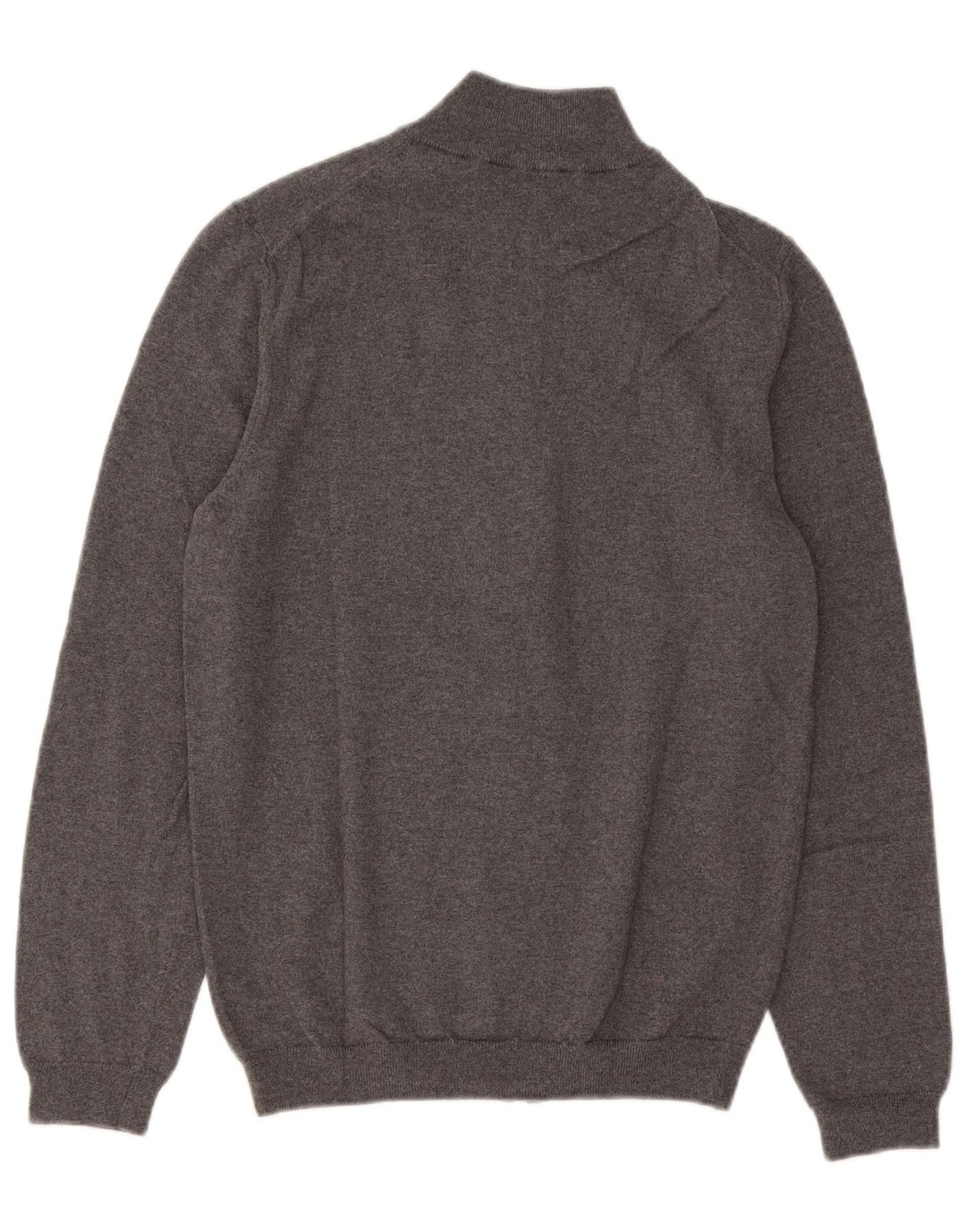 Maglione cardigan slim fit da uomo Hugo Boss in lana merino grigio medio