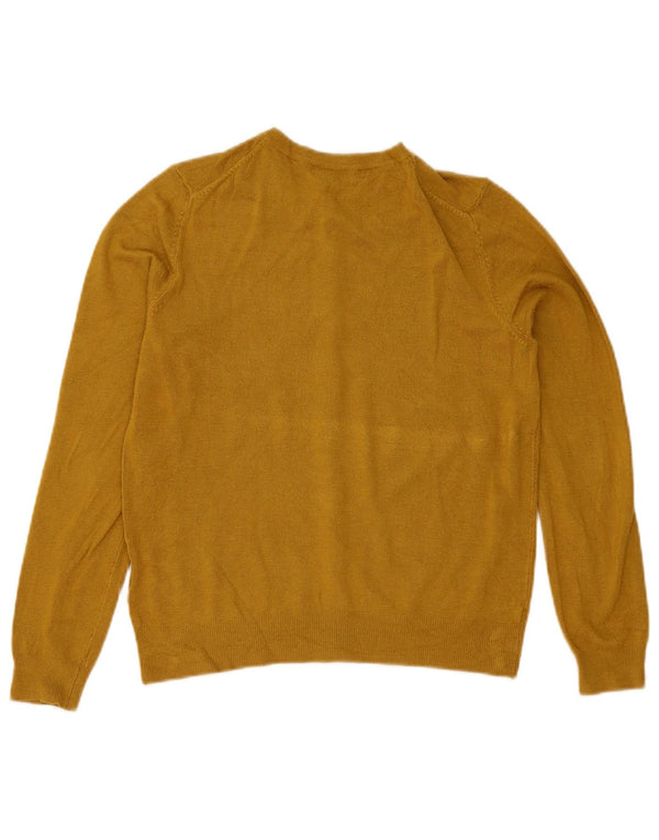 Maglione cardigan da donna Marks & Spencer UK 12 Viscosa giallo medio
