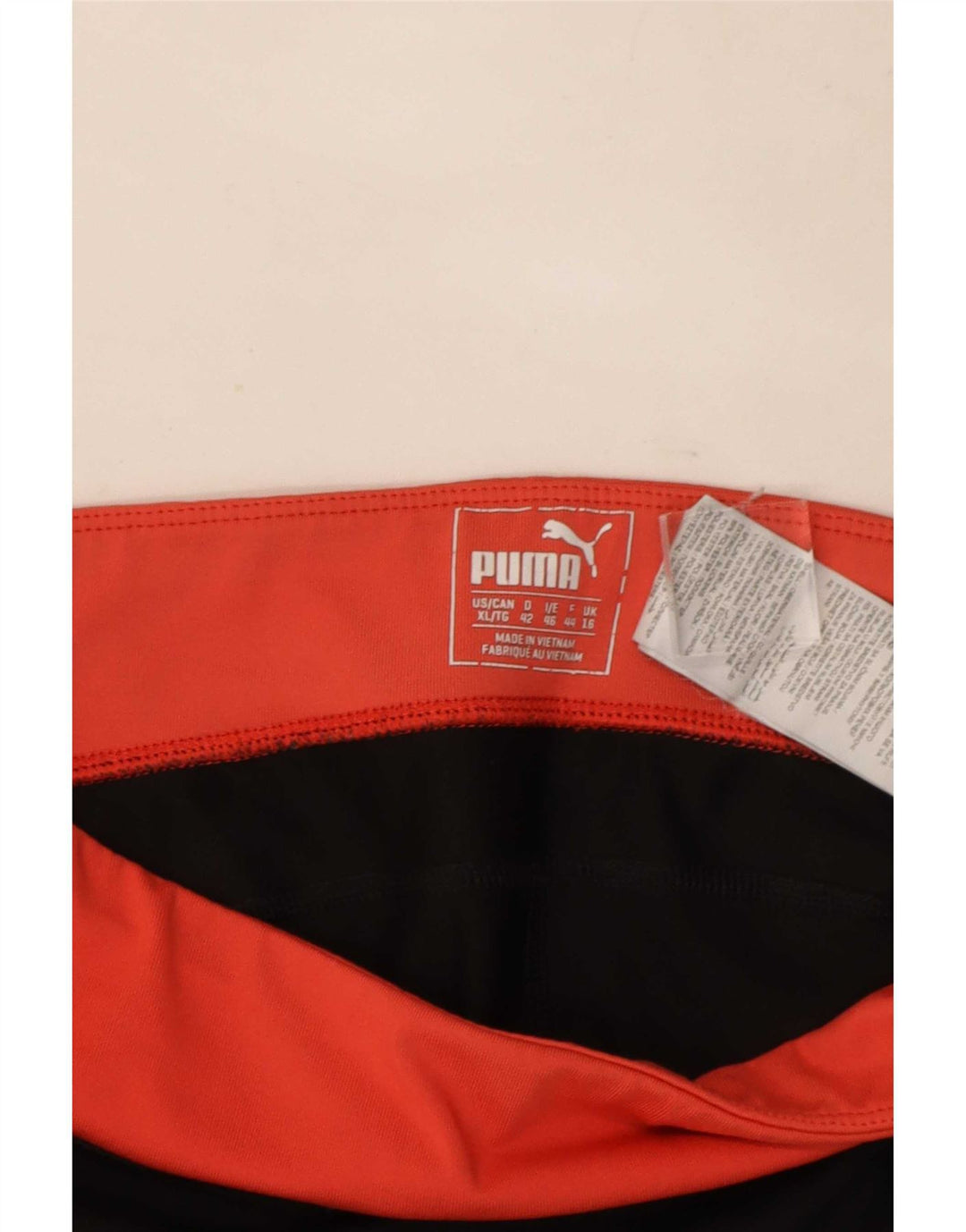 Leggings Capri da donna Puma UK 16 Large Nero Colourblock Poliestere