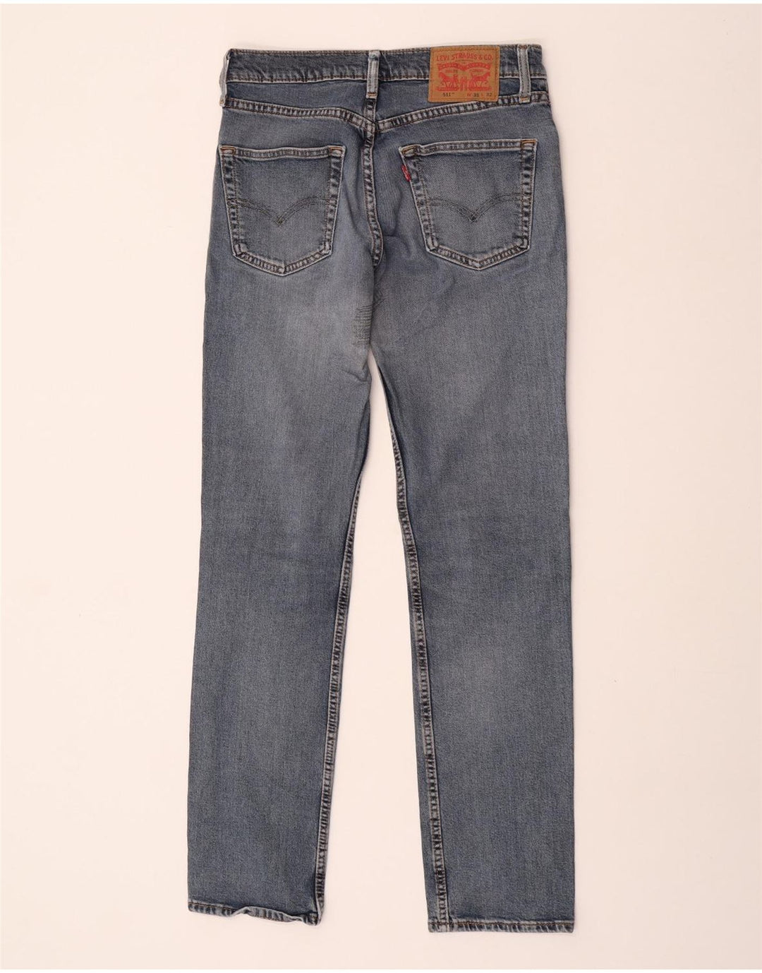 Levi's Uomo 511 Slim Jeans W31 L32 Cotone Blu