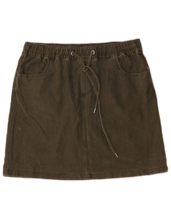 Minigonna da donna French Connection W30 cotone kaki medio