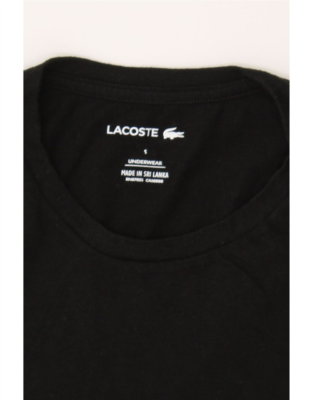 LACOSTE Womens T-Shirt Top UK 10 Small Black Vintage Lacoste and Second-Hand Lacoste from Messina Hembry 