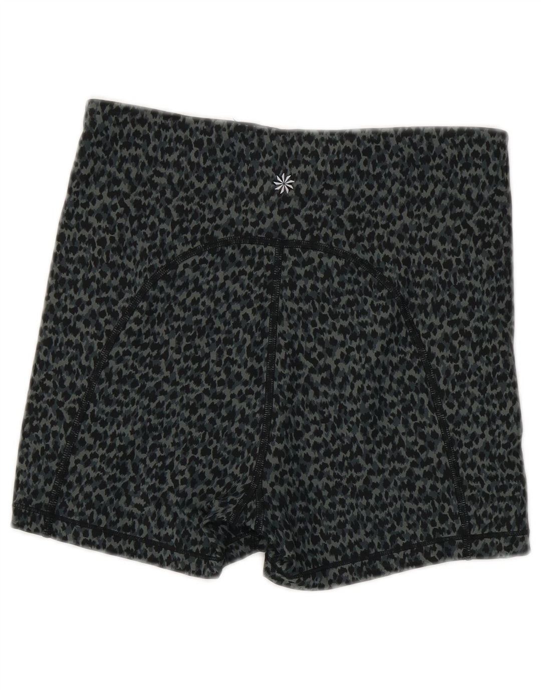 Pantaloncini sportivi da donna Athleta UK 8 Poliestere con stampa animalier grigio piccolo