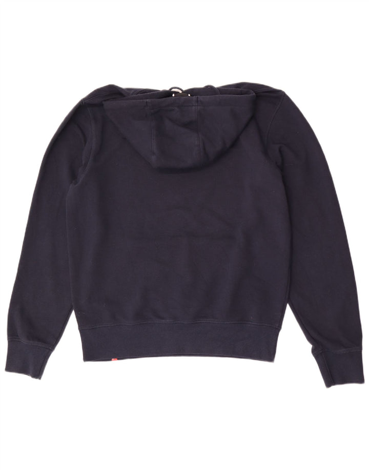 Maglione con cappuccio grafico da uomo New Balance medio blu navy