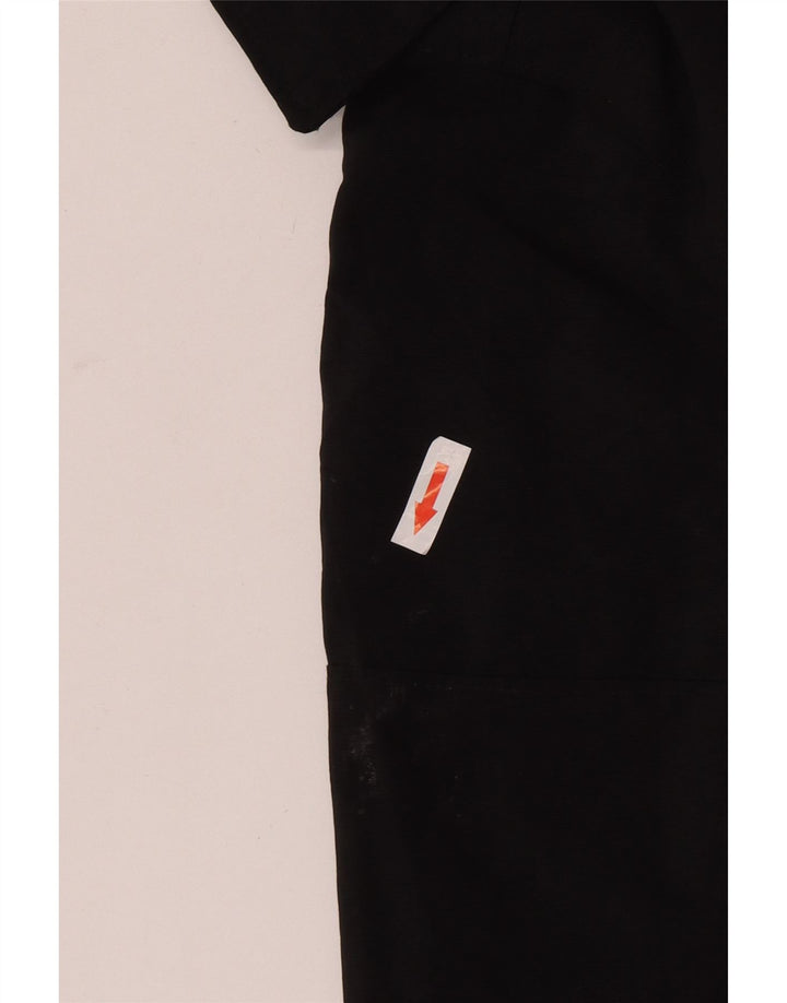 Giacca a vento con cappuccio da uomo Calvin Klein Jeans UK 40 Large in nylon nero