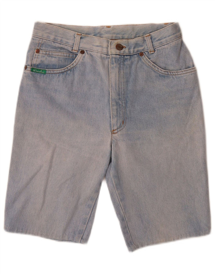 Pantaloncini di jeans da donna Benetton W26 piccoli blu