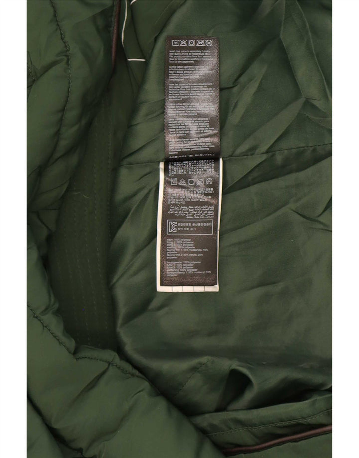 Cappotto imbottito con cappuccio da donna Joules UK 12 Poliestere verde medio