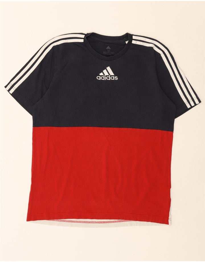 T-shirt da uomo ADIDAS Top in cotone color block medio multicolore