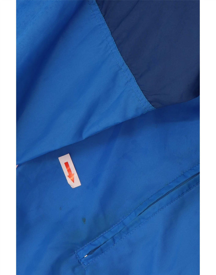 Giacca antipioggia pullover con cappuccio da uomo Sporting Club UK 36 Small Blue Colourblock
