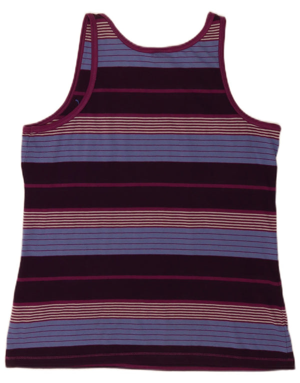 Canotta da donna Puma UK 16 Sport in poliestere a righe grandi multicolori