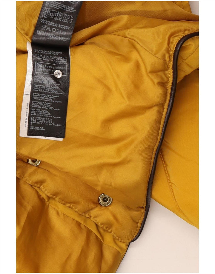 Giacca imbottita con cappuccio da donna Joules UK 18 XL poliestere giallo