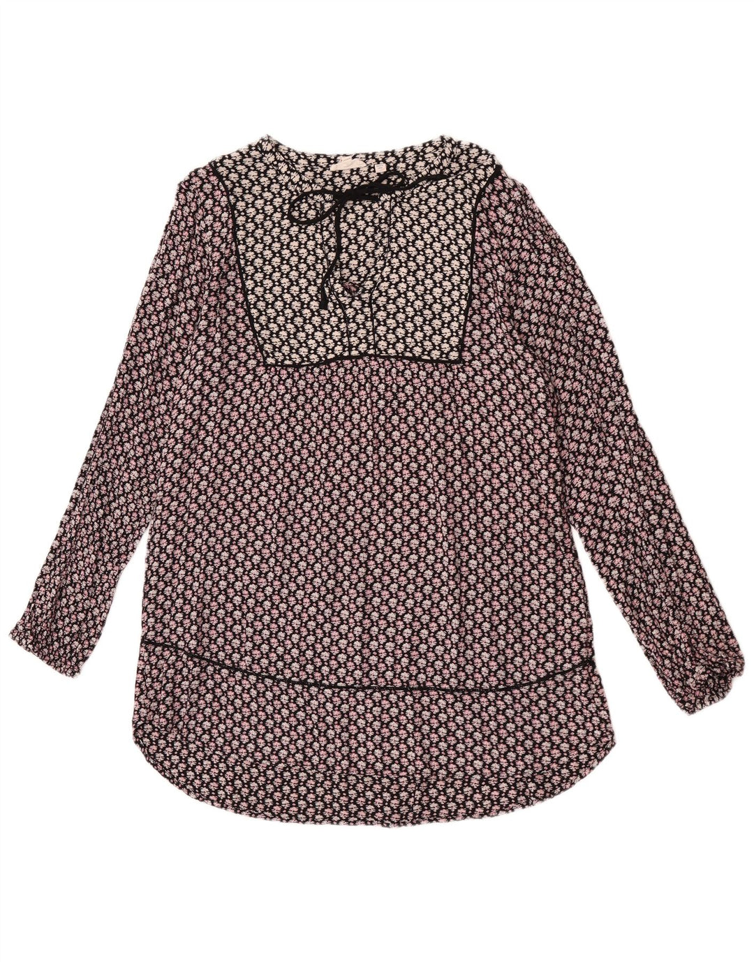 Top tunica a maniche lunghe da donna Fat Face UK 16 Grande floreale multicolore