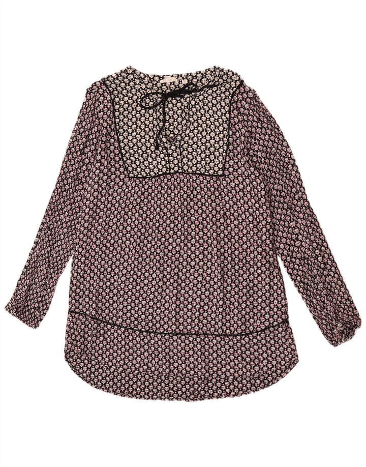 Top tunica a maniche lunghe da donna Fat Face UK 16 Grande floreale multicolore