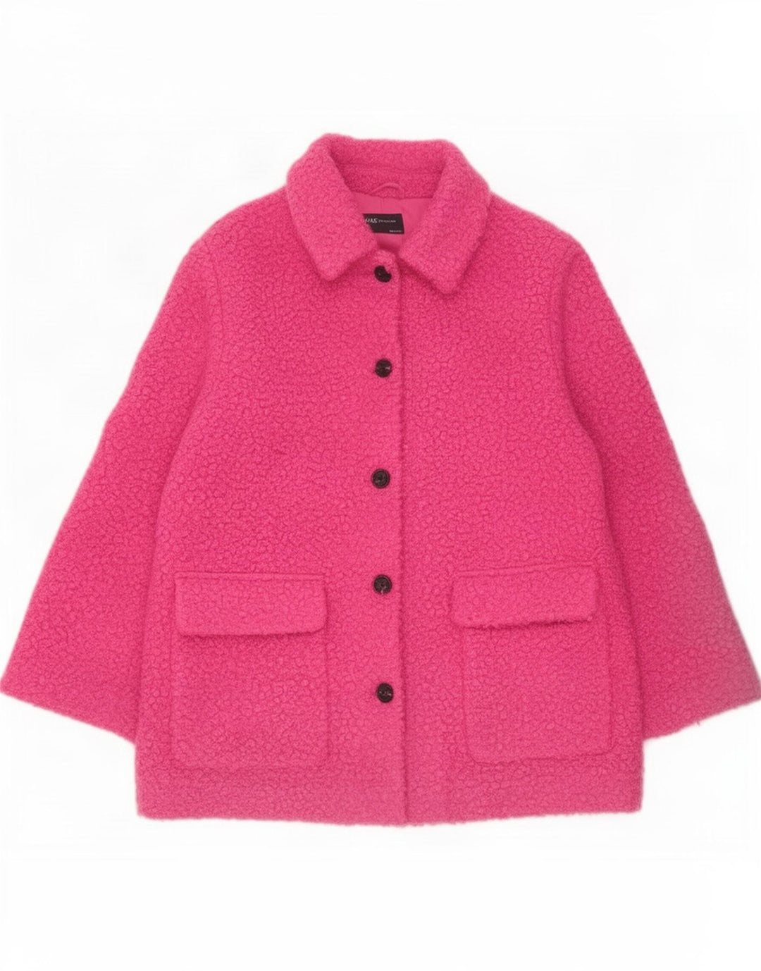 Soprabito in pile da donna Marks & Spencer UK 14 grande poliestere rosa