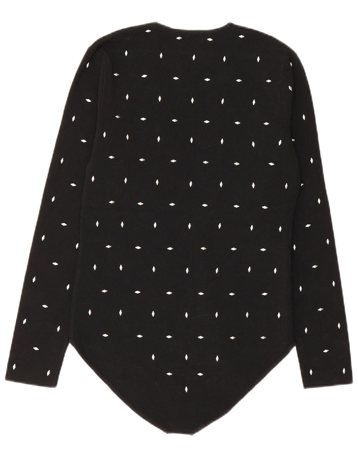 Body Zara da donna UK 14 grande in viscosa nera