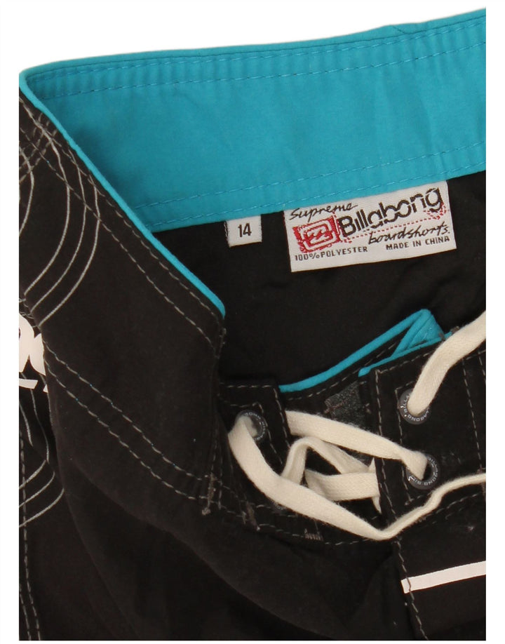 Pantaloncini da bagno con grafica Billabong per ragazzi 13-14 anni in poliestere nero