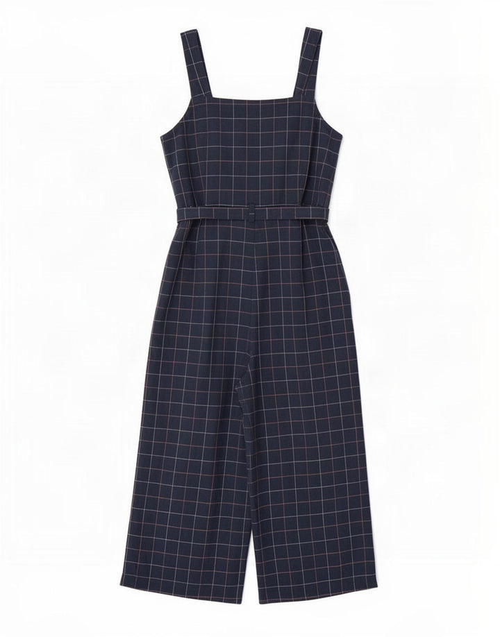 Tuta da donna Petite Seasalt Cornwall UK 12 Cotone medio a quadri blu navy