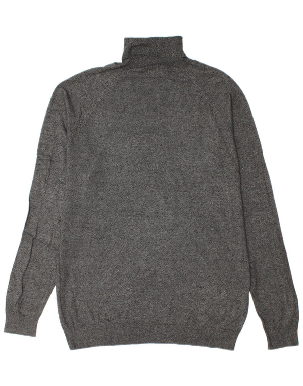 Maglione maglione collo alto da uomo Zara XL grigio