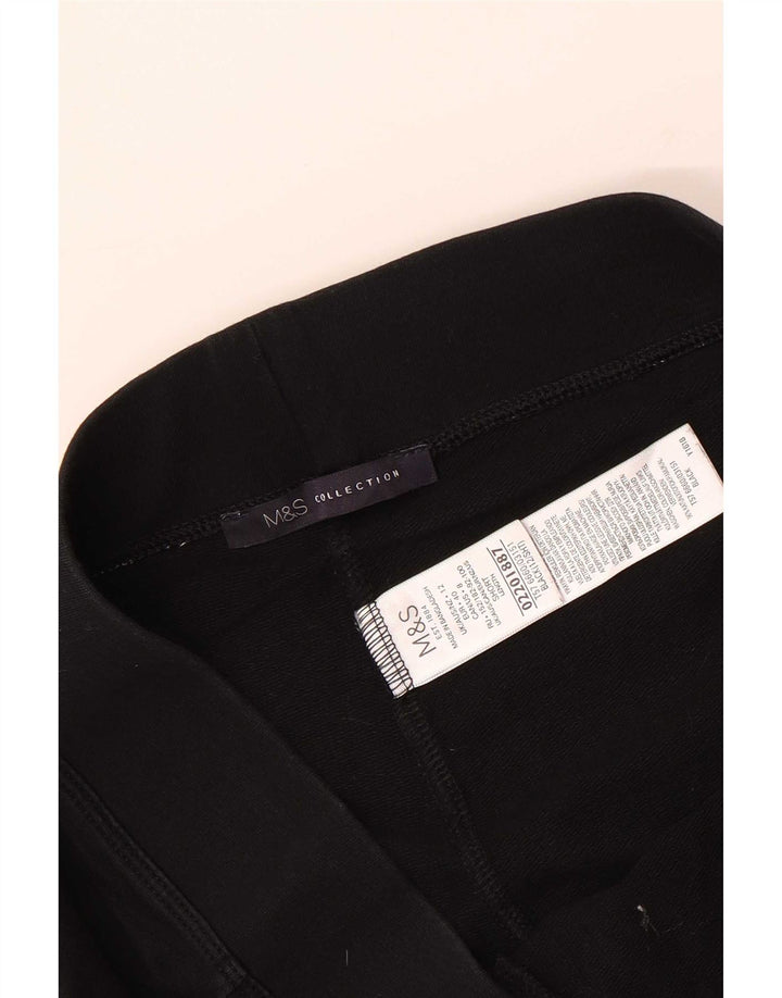 Pantaloni da tuta da donna Marks & Spencer UK 12 medio cotone nero