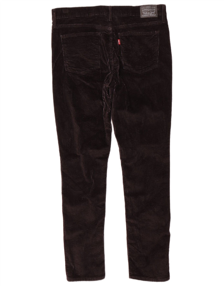 Pantaloni slim in velluto a coste da donna LEVI'S W34 L30 neri