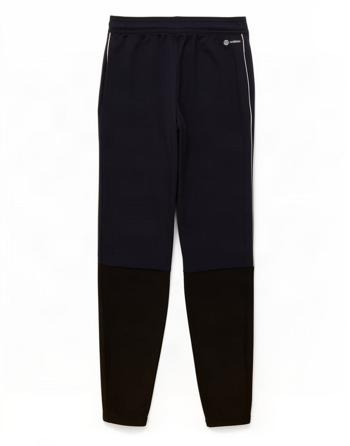 Pantaloni da tuta da uomo Adidas Medium in poliestere color block blu navy