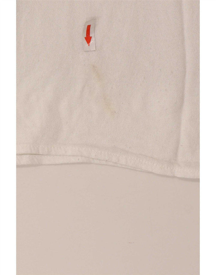 Top Zara da donna all'uncinetto in camicetta UK 12 Poliestere color block beige medio