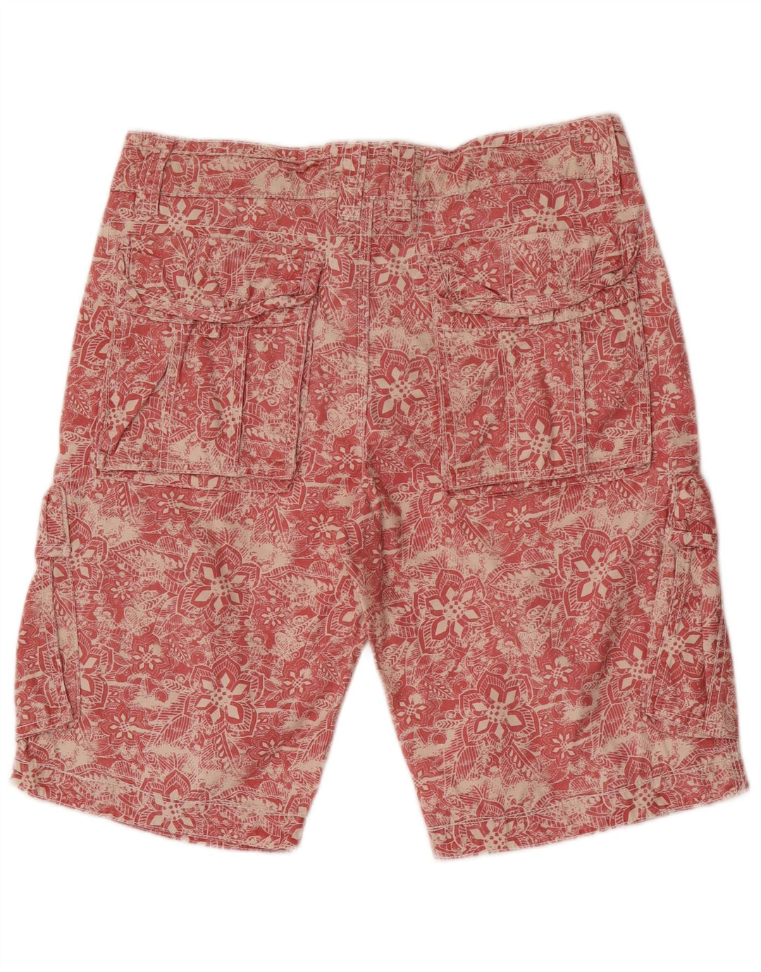Pantaloncini cargo da uomo Fat Face W32 Rosso medio floreale