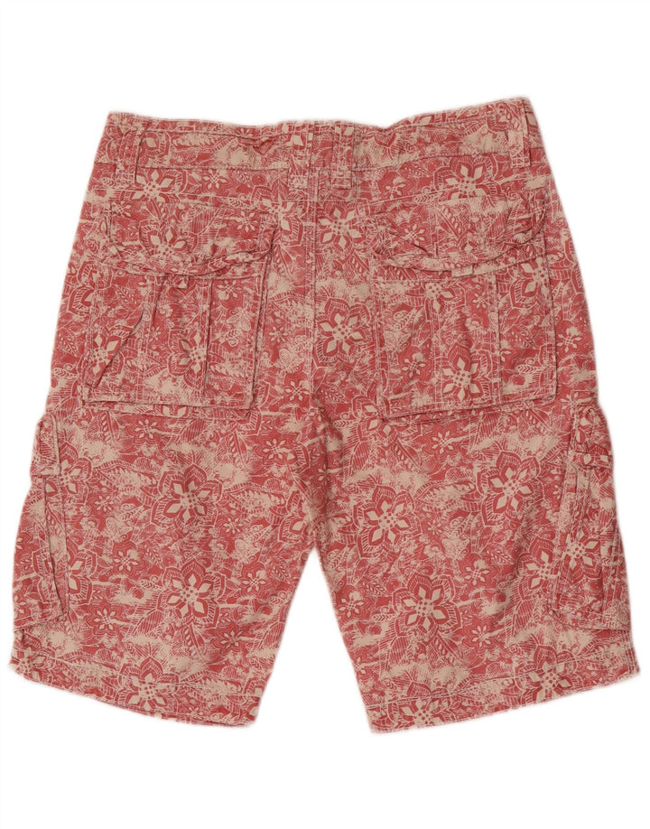 Pantaloncini cargo da uomo Fat Face W32 Rosso medio floreale