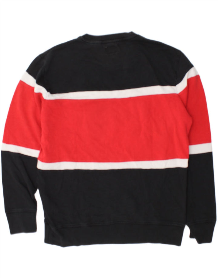 Levi's Felpa grafica da uomo in cotone color block medio nero