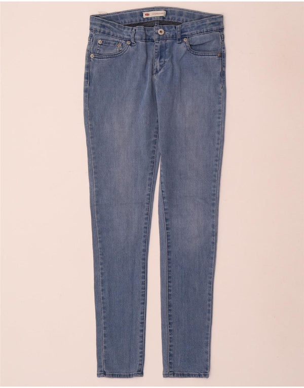 LEVI'S Jeans skinny bambina 15-16 anni W28 L30 Blu Cotone