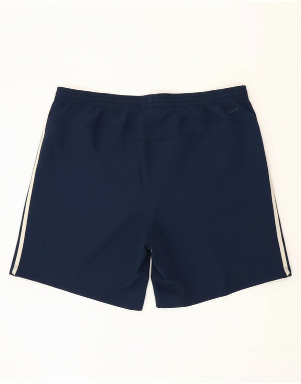 Pantaloncini sportivi da uomo Adidas XL blu navy in poliestere