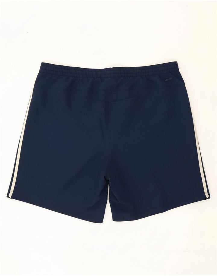 Pantaloncini sportivi da uomo Adidas XL blu navy in poliestere