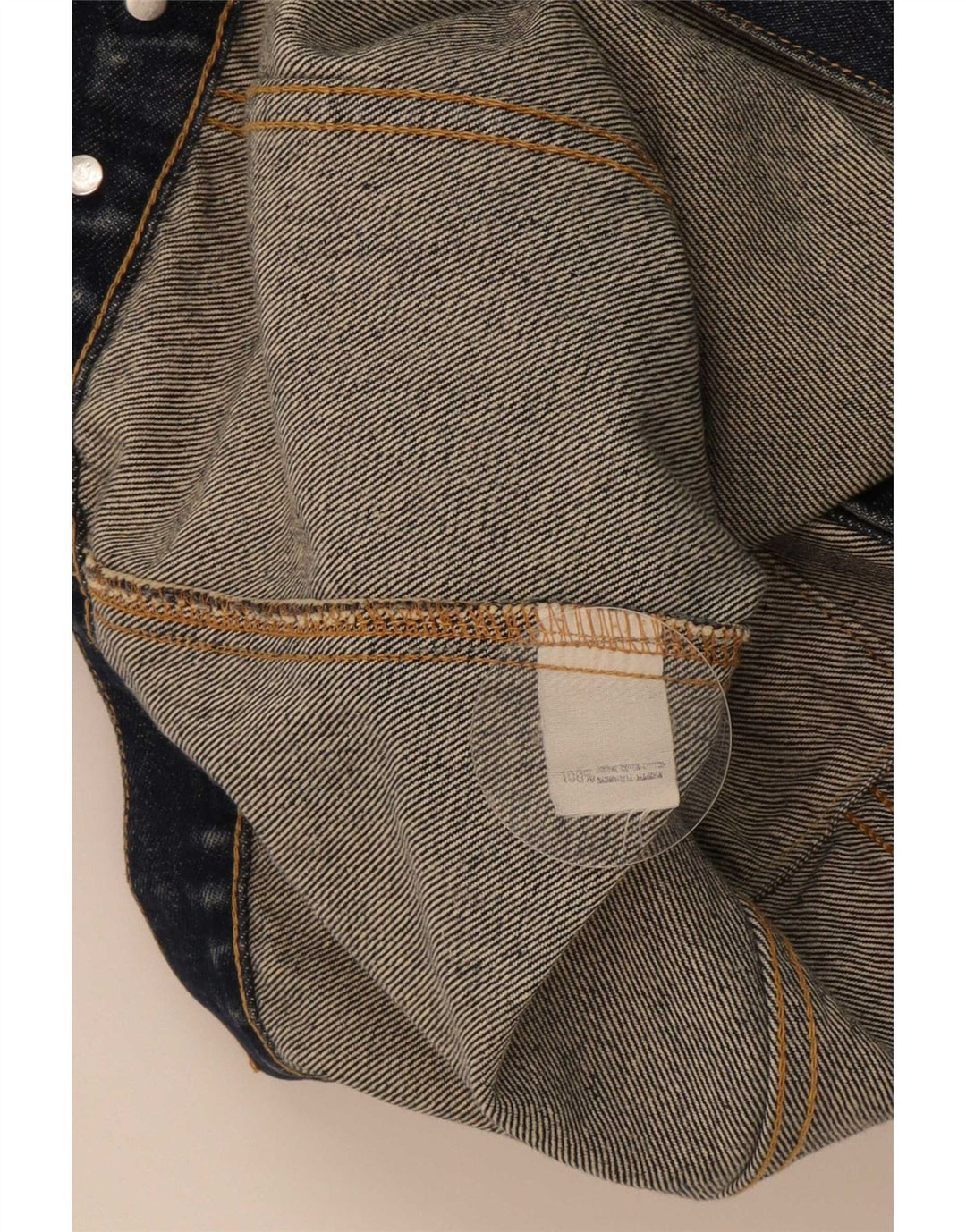 Giacca in denim da donna WPM UK 18 XL cotone blu navy
