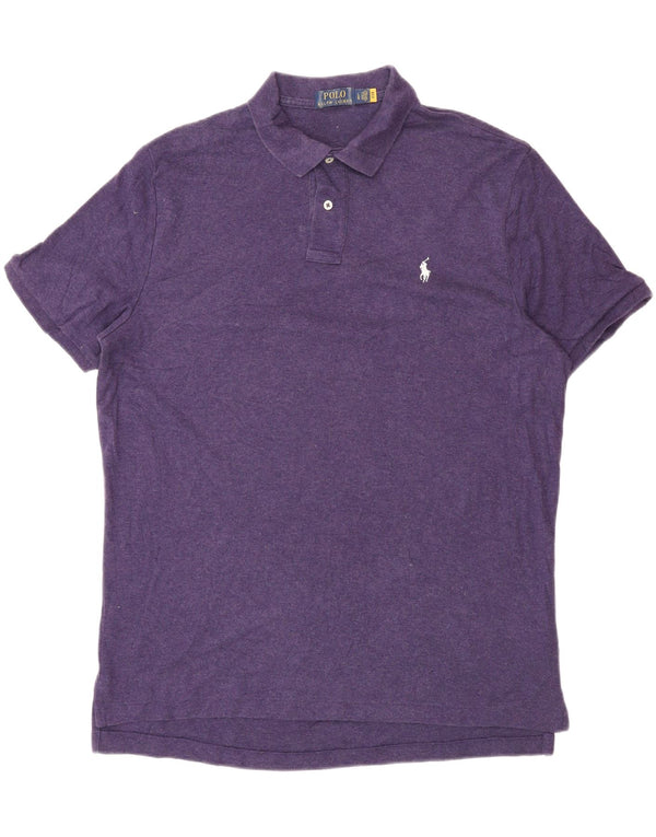 Polo Ralph Lauren da uomo grande in cotone viola