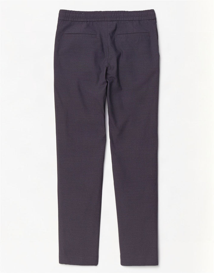 Pantaloni chino slim da uomo Zara piccoli W30 L30 poliestere blu navy