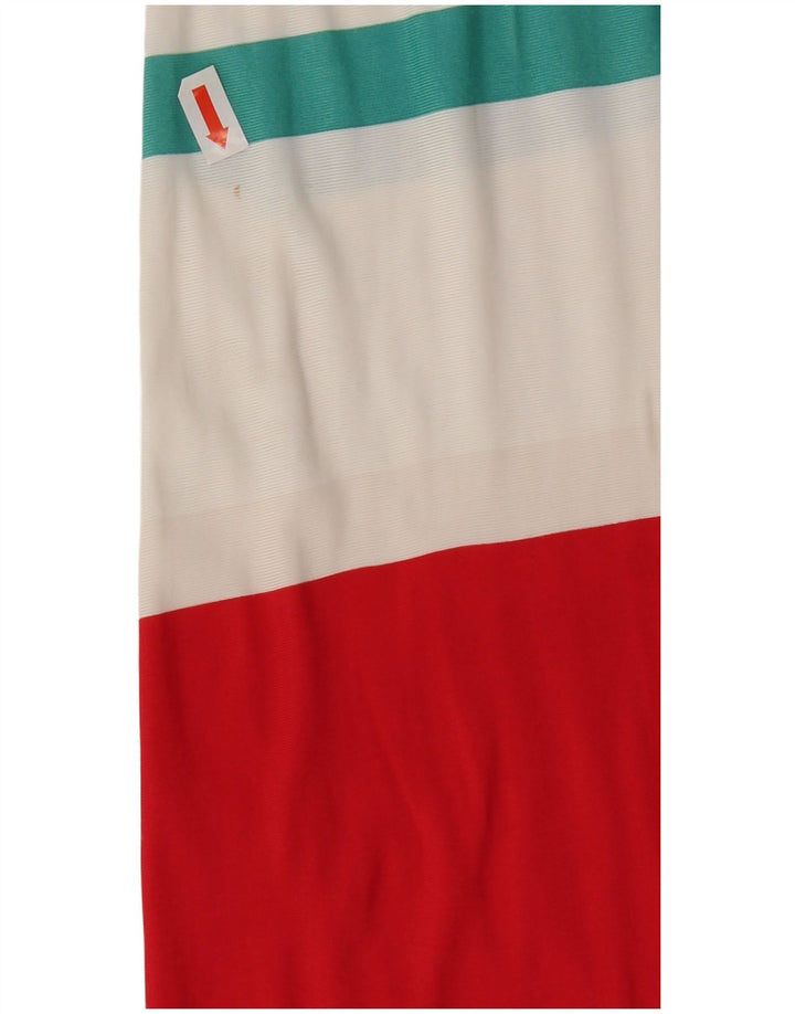 Byblos Abito basico senza maniche da donna UK 10 Piccolo a righe multicolore