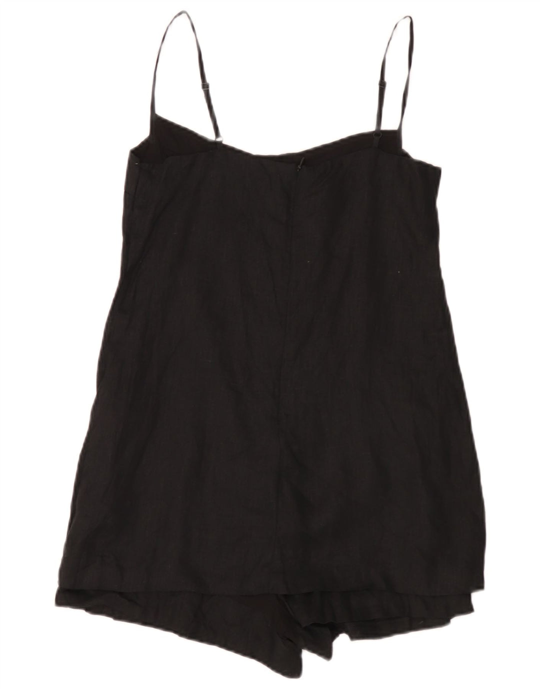Tutina corta da donna Zara UK 10 piccola in lino nero
