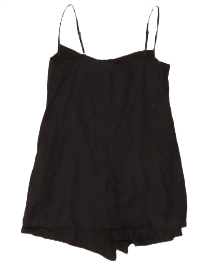 Tutina corta da donna Zara UK 10 piccola in lino nero
