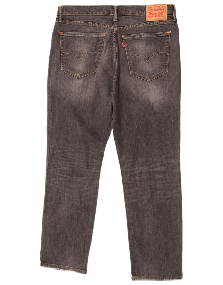 Levi's Uomo 541 Slim Jeans W36 L32 Cotone Grigio