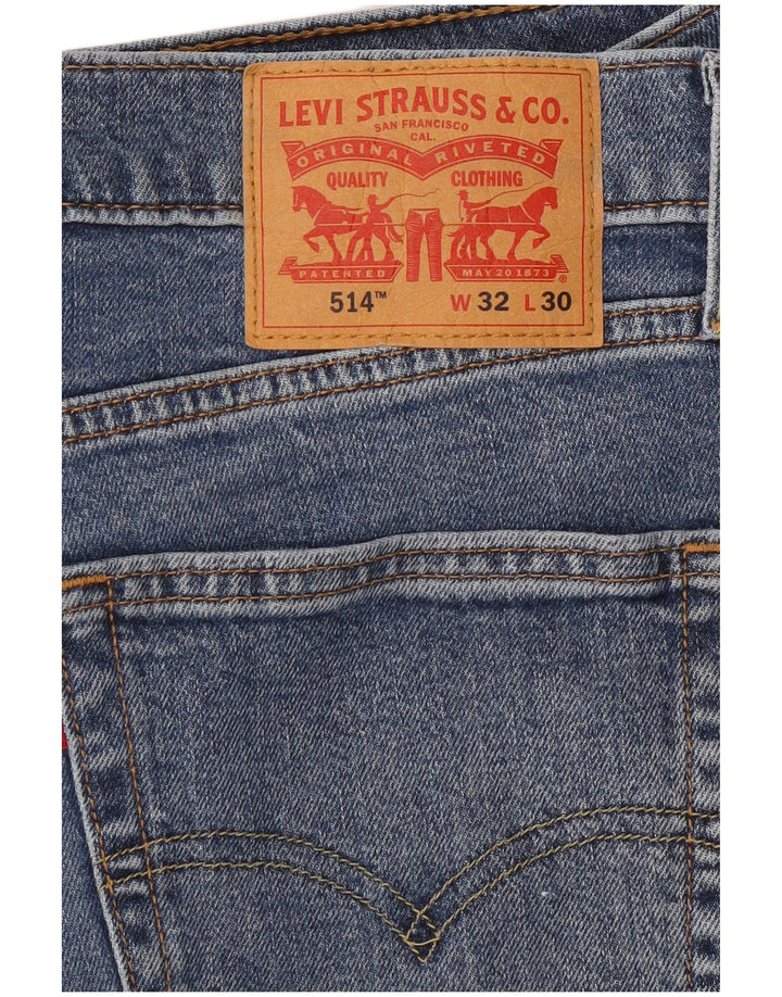 Levi's Uomo 514 Jeans dritti W32 L30 Cotone Blu