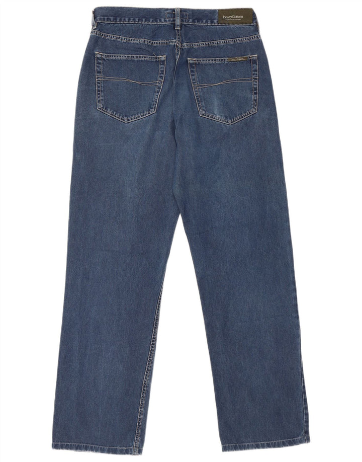 Jeans dritti da uomo Henry Cottons W32 L30 cotone blu