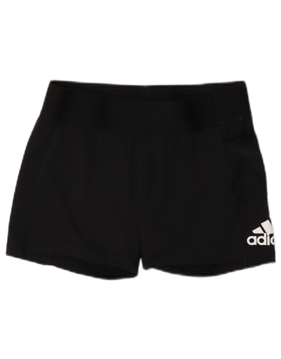 Pantaloncini sportivi grafici da donna Adidas UK 12 medio poliestere nero