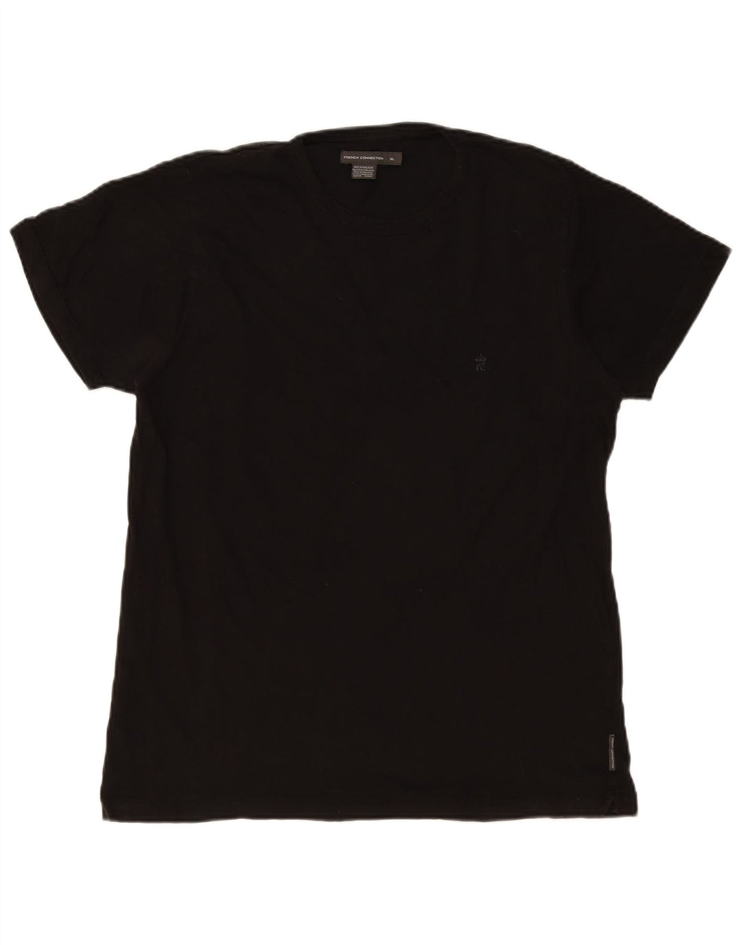 T-shirt da uomo French Connection Top XL in cotone nero
